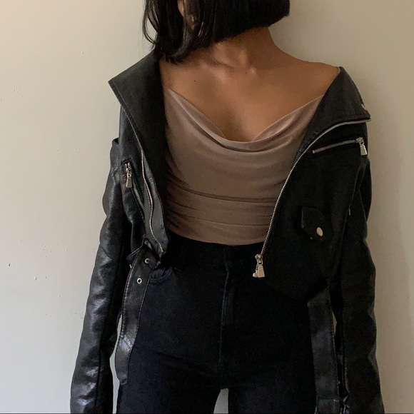 Nasty Gal Tops - Nasty Gal cowl neck bodysuit